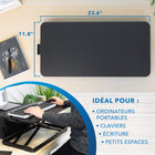 Mount-It! - Plateforme réglable pour clavier et souris, noire-Réglage en hauteur : 1,7 po à 15,6 po