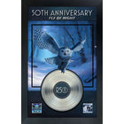 RUSH Fly By Night 50e anniversaire avec disque platine - Impression encadree - 24.5" x 36.5"-Qualité supérieure - music memorabilia