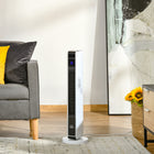 HOMCOM - Chauffage tour céramique 750 W/1500 W avec oscillation à 65 degrés-La fonction d'oscillation à 65 degrés dirige exactement le flux d'air là où vous en avez besoin 