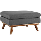 Modway - Engage Tissu rembourré Ottoman - Gris-Ottoman rembourré
