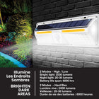 Bell + Howell - Bionic XL Applique murale à DEL à détecteur de mouvement étanche-Lumières super brillantes - cette lampe solaire a 64 lumières LED, 40 fois plus brillantes qu’une lumière extérieure standard, dégageant jusqu’à 1000 lumens de puissance d’éclairage, la température de la lumière est de 6500 kelvin, ce qui est le meilleur pour la lumière extérieure naturelle