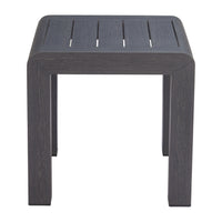 Zuo - Rolig Table d’appoint - Noir-Bois imitation bois avec accents en aluminium au fini contemporain sophistiqué