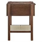 Modway - Oswin 1-Tiroir Bois Table de chevet, Noyer-Assemblée requise