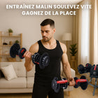 MotionGrey - Haltère réglable avec 15 réglages - 5 - 52,5 lb - Simple-7