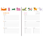 High Note - Agenda 2027 mensuel - 7-3/4 x 9-3/4 po - Furry Friends - Anglais-Grilles mensuelles en aperçu et vues hebdomadaires complètes