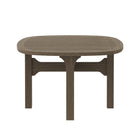 Modway - Saratoga Square Terrasse extérieure Bois de teck Table d’appoint - Gris vieilli-Assemblée requise