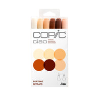 Copic - Ciao marqueurs à encre double pointe - couleurs portrait - lot de 6-cohérence et qualité des couleurs