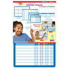 TREND enterprises - Ensemble d'apprentissage effaçable de feuilles de planificateur - 5 feuilles-Écrivez sur les feuilles avec des marqueurs effaçables à sec, essuyez-les et réutilisez-les pour vos besoins quotidiens, hebdomadaires et mensuels de planification et d'organisation
