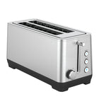 JS Gourmet - Grille-pain à fente longue 4 tranches - Acier inoxydable-Capacité 4 tranches