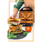 Gotham Steel - Presse à sandwich électrique double-Livre de recettes (plus de 30 recettes) inclus