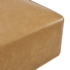 Modway - Mingle Cuir végane Ottoman - Tan-7