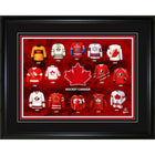 Frameworth - Hockey Canada evolution du chandail - impression encadree - 16" x 20"-Produit sous licence officielle Hockey Canada retracant l'histoire complete des uniformes de Hockey Canada des origines jusqu'a l'ere moderne. Affichage encadre de qualite superieure de 16 par 20 pouces