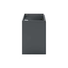 Modway - Bryn Support mural de 24" Vanité de salle de bain (lavabo non inclus) - Gris-Assemblée requise