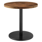 Modway - Viva Manche Bois d’acacia Table d’appoint - Chêne à lumière noire-Plateau de table en bois d’acacia