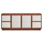 Modway - Capri 63 po Grains de bois TV Console, Noyer-Assemblée requise