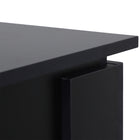 HOMCOM - Table basse moderne à 2 niveaux avec étagère - noir-Matériau : panneau de particules de qualité E1