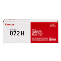 Canon - Cartouche de toner laser 072H - Haut rendement - Noir-Convient aux imprimantes laser LBP172dw et aux imprimantes laser de la série MF280.