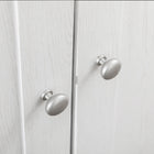 HOMCOM - Armoire de rangement 27,6 po L - blanc-Socle surélevé pour aider à prévenir les dommages causés par l’humidité 