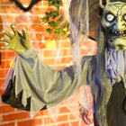 Outsunny - Décoration d'Halloween animée - sorcière animatronique - noir-Le traitement de peinture sans danger garantit une utilisation sans souci pour vous et votre famille 