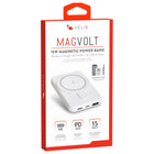 Helix - Batterie externe magnétique 5 000 mAh, Blanc-Sortie USB-C 20 W