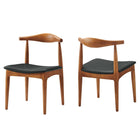 Modway - Tracy Chaises de salle à manger Ensemble de 4 - Noir-7