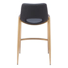 Zuo - Desi Tabouret de comptoir - Noir/Or - Ensemble de 2-6