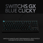 Clavier de jeu filaire Logitech G Pro Mechanical - Noir-12 touches F programmables
