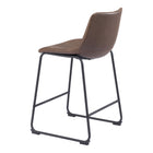 Zuo - Smart Tabouret de comptoir - Vintage Espresso - Ensemble de 2-6