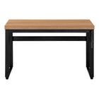 Monarch Specialties - 7677 Bureau 48 po L - Hauteur Adjustable Faux Bois Pale/Noir-Assemblage requis: des instructions illustrées et tout le matériel sont fournis pour plus de commodité (des outils supplémentaires peuvent être nécessaires)