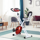 Soozier - Vélo D’Exercice Pliable Avec 8 Niveaux De Résistance Magnétique-Structure de soutien à double cadre en X, rendant le produit plus stable  