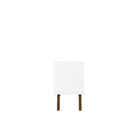 Manhattan Comfort - Meuble TV Marcus 70,86 po style Mid-Century Modern - Blanc-Portes à fermeture douce avec design arrondi en forme de A