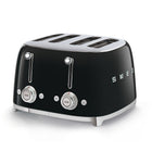 SMEG - Grille-pain 4 tranches 4x4 - noir-Fentes larges avec centrage automatique, pour des tranches de différentes épaisseurs