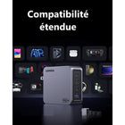UGREEN - Chargeur Nexode Pro 160 W 4 ports GaN USB-C/USB-A-Protection complète : Doté de puces intelligentes, le chargeur offre une protection contre les courts-circuits, la surtension, la surchauffe et les surintensités, assurant une recharge sécuritaire et fiable pour vos appareils.