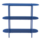 Zuo - Tre Console Table - Bleu-Plateau de forme ovale en acier thermolaqué