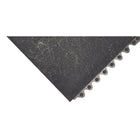 Edgewood - Tapis à Emboîtement Léger Value Flex Anti-Fatigue Surface Fermée - 3 pi l x 3 pi L x 9/16 po P - Noir - Paquet de 25-Caoutchouc