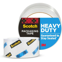 Scotch - Ruban d’emballage ultra-transparent pour expédition - 48 mm x 35 m-Adhésif thermofusible haute résistance offrant un scellement fiable des cartons