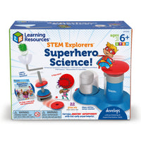 Learning Resources - Stem Explorers Science des super-héros-Du magnétisme au mélange des couleurs en passant par les premières prouesses physiques, cet ensemble aide les enfants à découvrir l'expérimentation, l'observation et d'autres compétences STEM essentielles