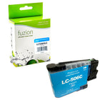 fuzion - Cartouche d'encre compatible Brother LC506XLC - Haut Rendement - Cyan-Cyan
