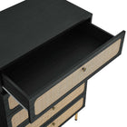 Modway - Chaucer 5 tiroirs Poitrine, Noir-Assemblée requise