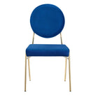 Modway - Craft Performance Velvet Fauteuil d’appoint de salle à manger - Marine d’or-9