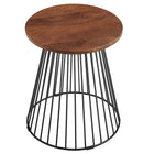 Modway - Valeo Bois et métal ronds Table d’appoint - Noyer-Assemblée requise