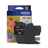Brother – Cartouche d'encre LC3011BKS, noir-Cartouche d'encre noire authentique Brother LC3011BKS, rendement standard, paquet simple