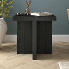 Hudson&Canal - Table d'appoint carrée Boden de 56 cm de largeur, , grain noir-Nettoyer avec un chiffon doux et sec, sans produits chimiques agressifs ni produits de nettoyage abrasifs