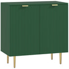 HOMCOM - Buffet 31,5 po L - vert-Grand meuble à 2 niveaux pour ranger les accessoires et ustensiles du quotidien 