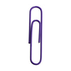 JAM Paper - Trombones géants colourés - grands trombones violets de 5 cm - paquet de 75-Quantité : 75 par boîte | Emballé dans une boîte transparente réutilisable pour garder votre bureau ou votre tiroir de bureau organisé