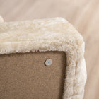 PawHut - Escalier pour animaux 4 marches, escaliers pour chat, pour monter sur le lit - beige-Dimensions totales : 23,6 po L x 13,8 po l x 17,3 po H (60L x 35l x 44H cm) 