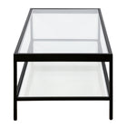 Hudson&Canal - Table basse rectangulaire Alexis , 137 cm de large, bronze noirci-Caractéristiques assemblage facile