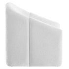 Modway - Vivi Chenille Rembourré Chaise d’accent - Frost-Glissements au pied sans marquer
