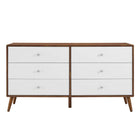 Modway - Transmit 60 po Commode, Blanc noyer-Construction en panneaux de particules et bois