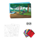 Skillmatics - Foil Fun Animaux-80 autocollants en mousse